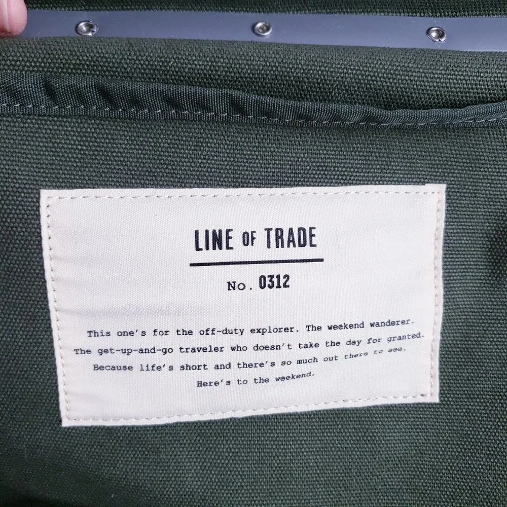 Line Of Trade Canvas Weekender Bag Olive Green Large‎ Travel Laptop Bag